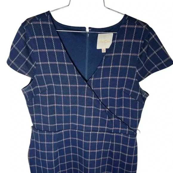 Mod Cloth Plaid Office Dress, Size XL - Picture 2 of 4